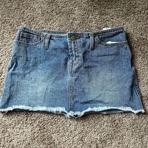 Brandy-melville Women's Blue and White Skirt